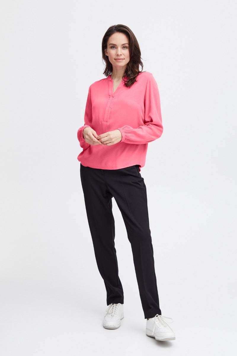 Fransa Haida Bluse 1 Carmine Rosa