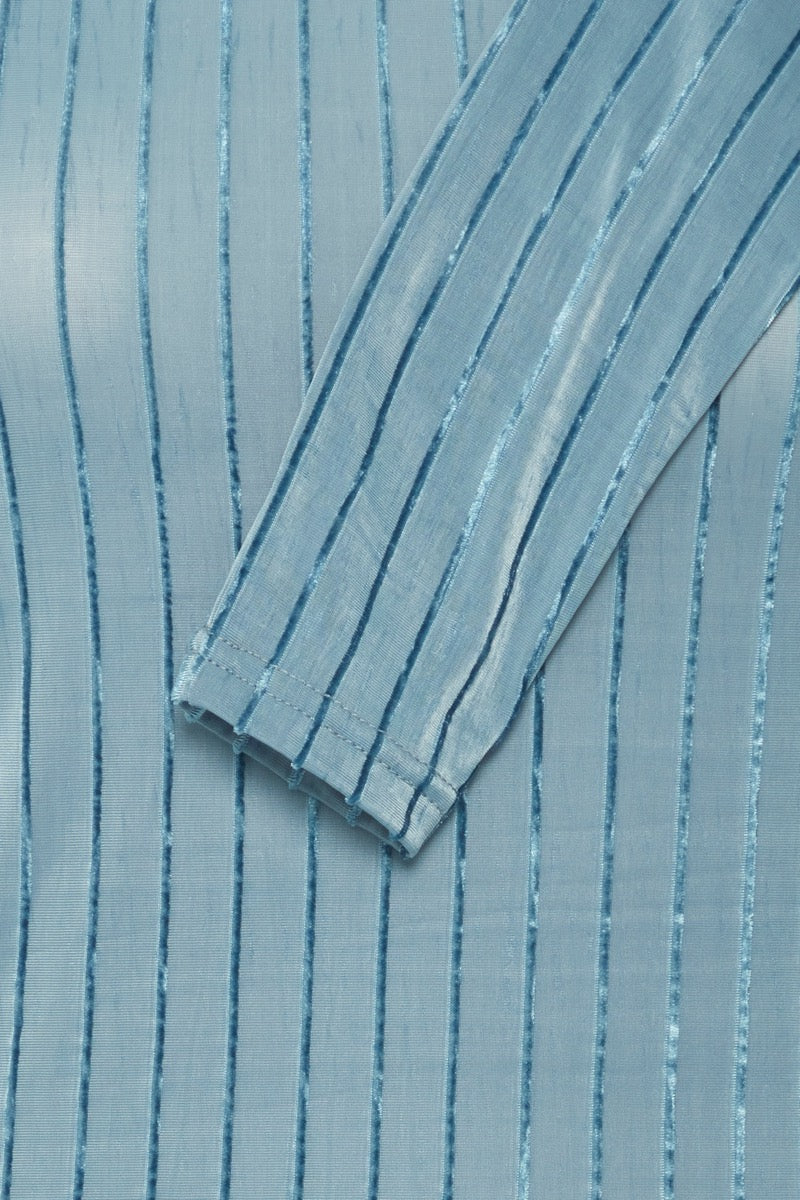 Fransa Mesh T-shirt 3 Bluestone Blå