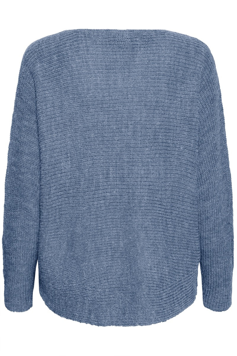 Fransa Eretta Pullover 3 Bering Sea Blå
