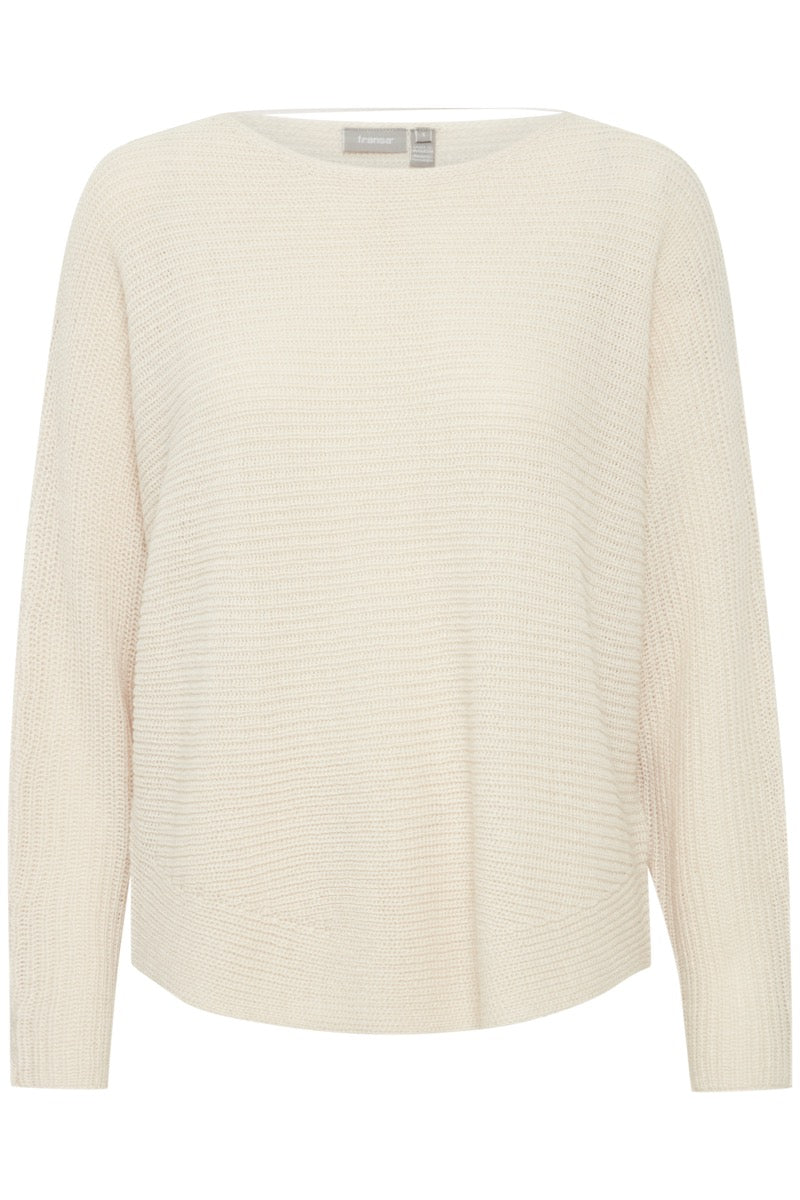 Fransa Eretta Pullover 3 Limestone Hvid