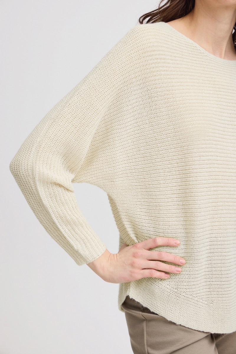 Fransa Eretta Pullover 3 Limestone Hvid
