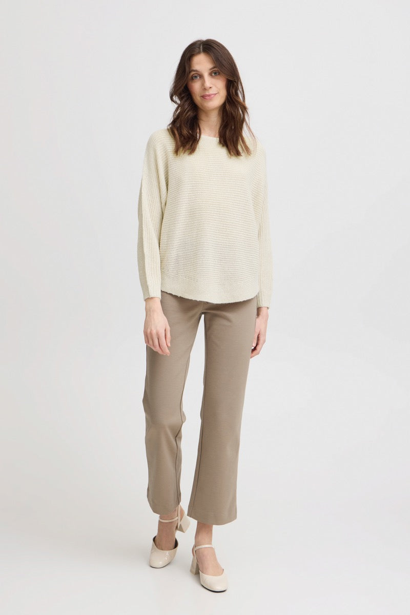 Fransa Eretta Pullover 3 Limestone Hvid