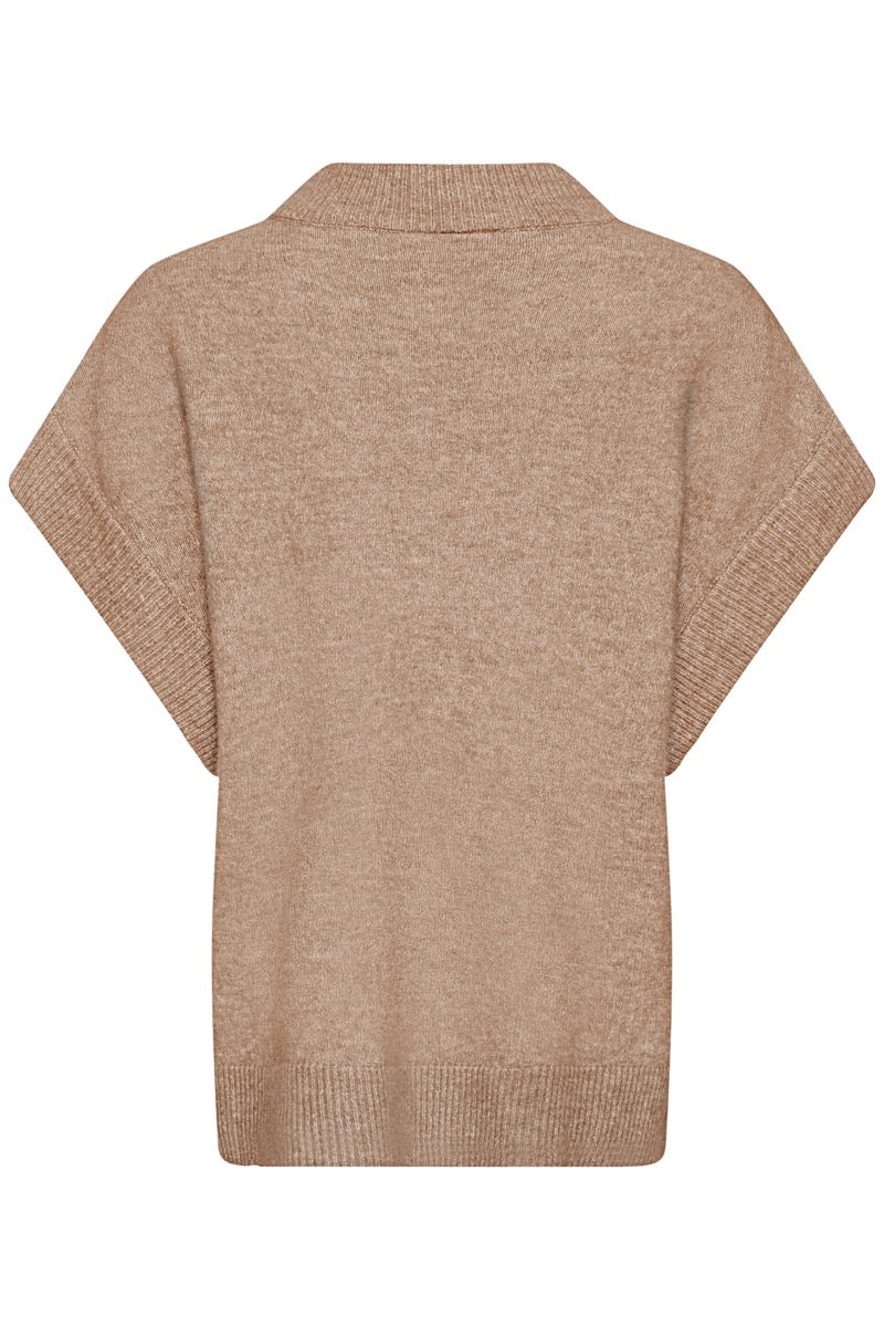 Fransa Sanny Vest 1 Cocoa Melange Brun