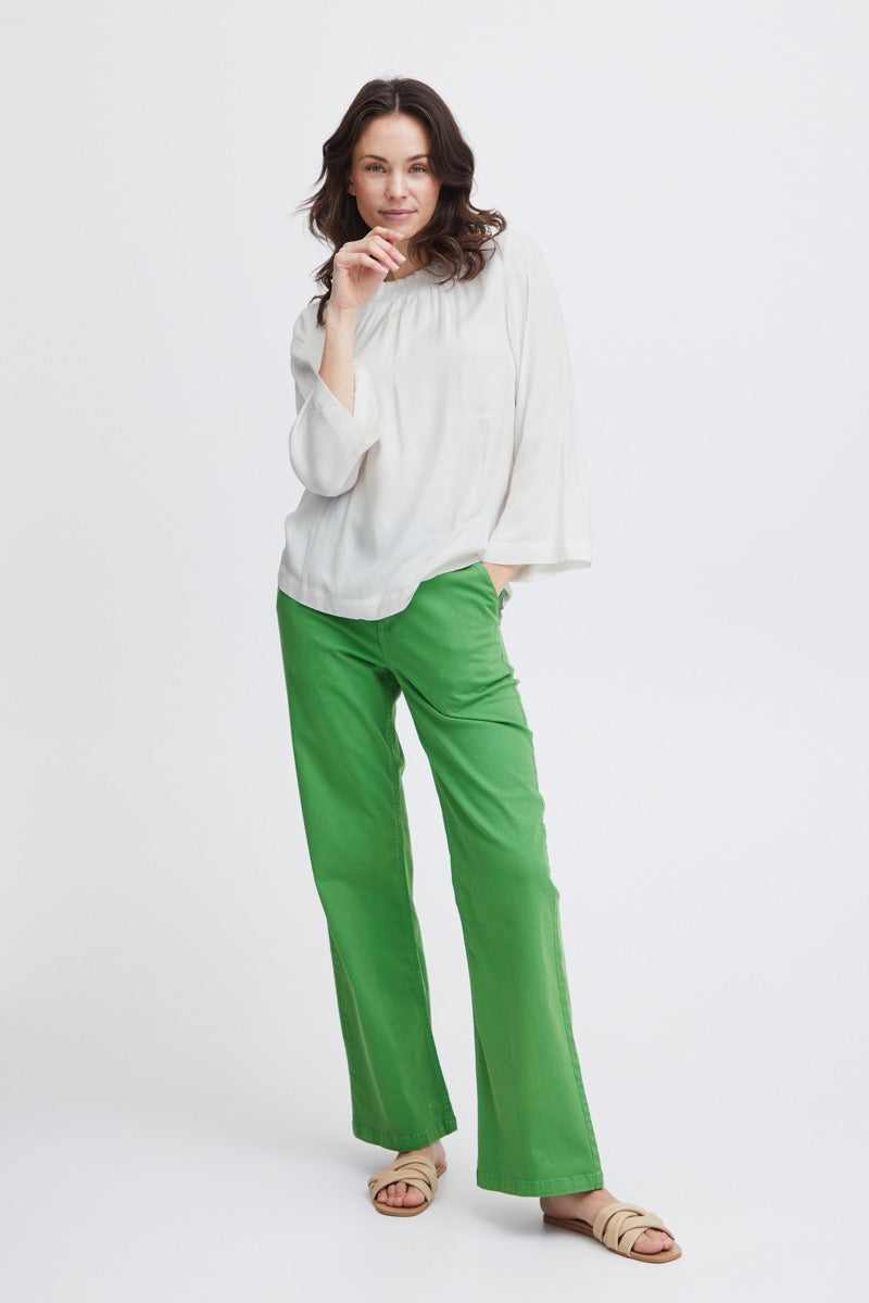 Fransa Zuri Bluse 1 Blanc de Blanc Hvid