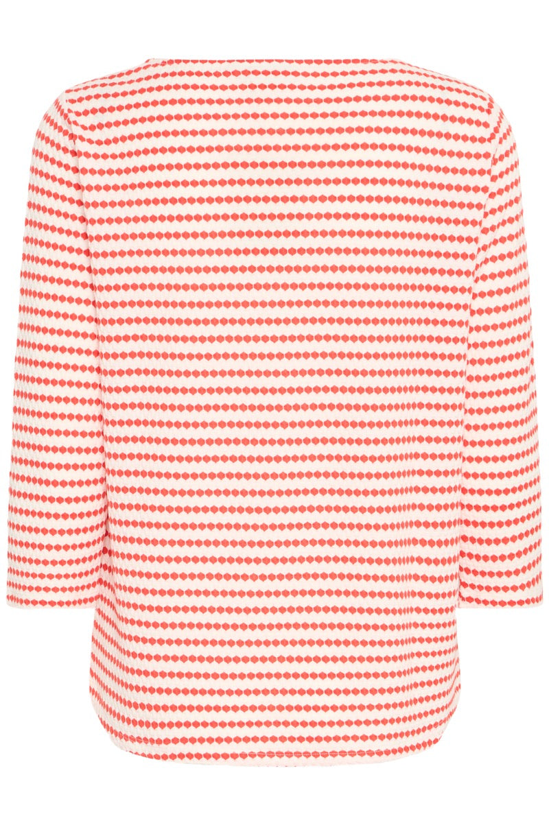 Fransa Josie T-shirt Poinsettia Mix Rød