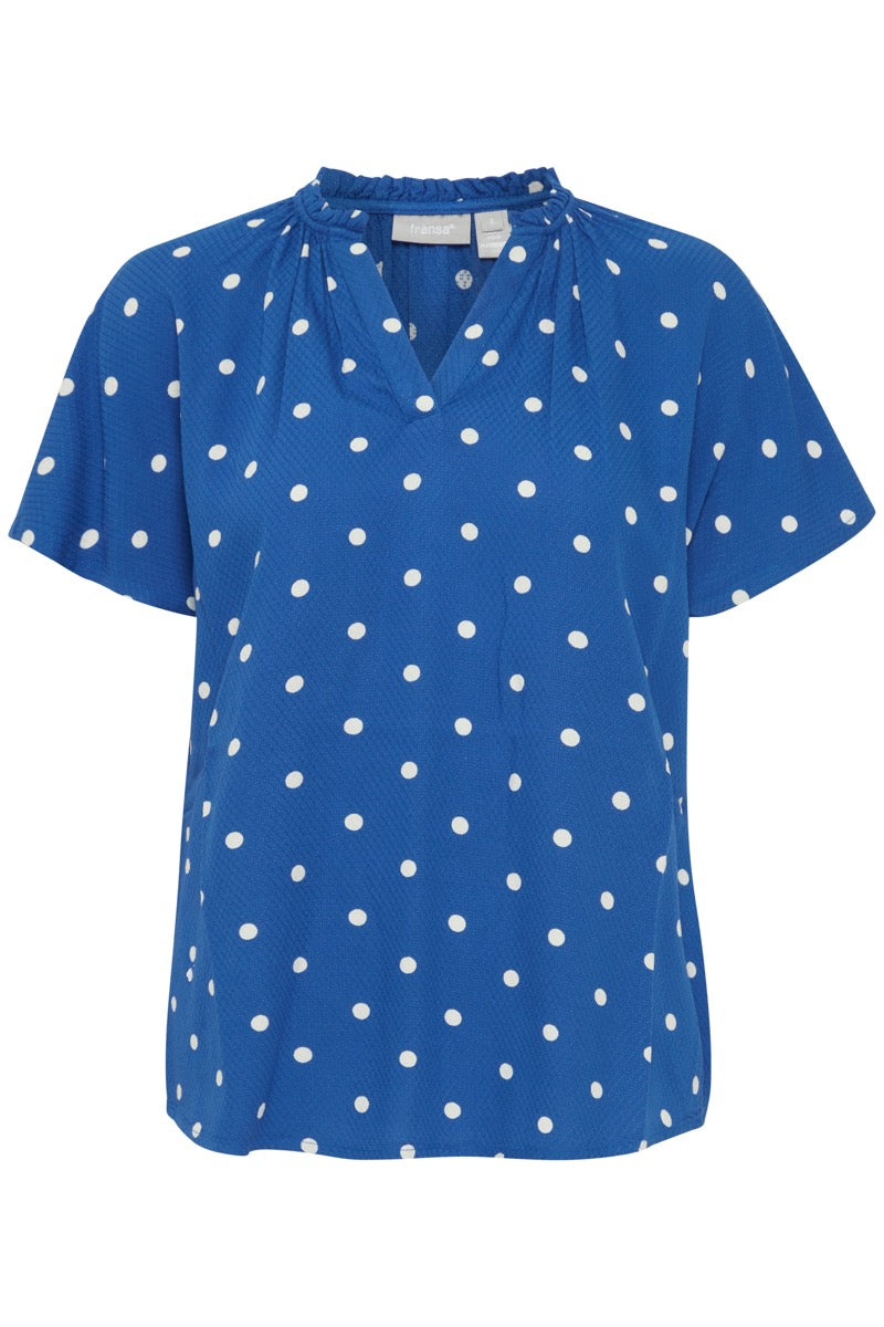 Fransa Kamma Bluse Beaucoup Blå