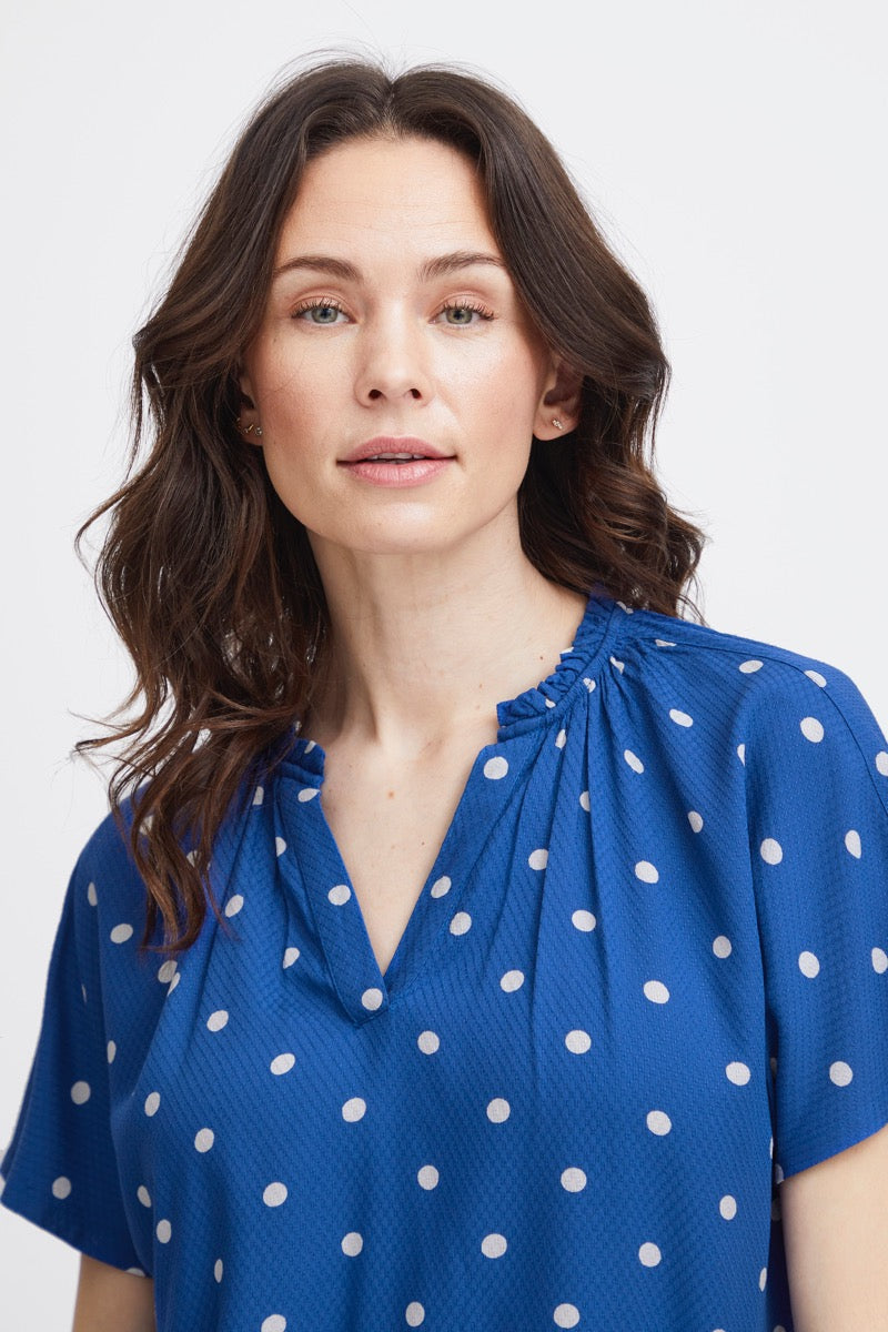 Fransa Kamma Bluse Beaucoup Blå