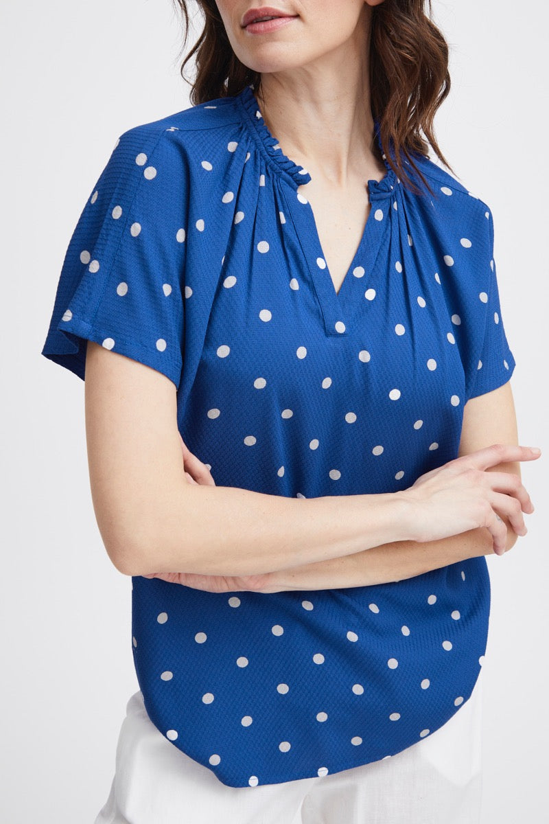Fransa Kamma Bluse Beaucoup Blå