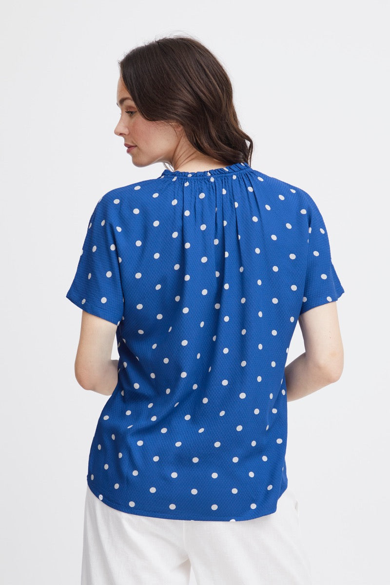Fransa Kamma Bluse Beaucoup Blå
