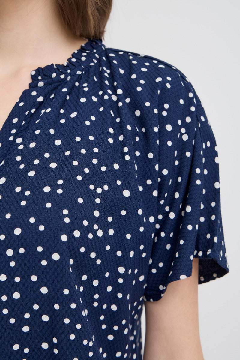 Fransa Kamma Bluse 1 Navy Blazer Art