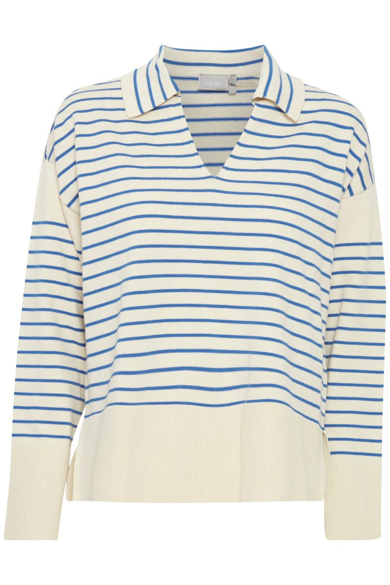 Fransa Carmen Pullover 1 Beaucoup Blå