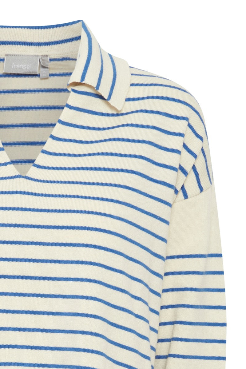 Fransa Carmen Pullover 1 Beaucoup Blå