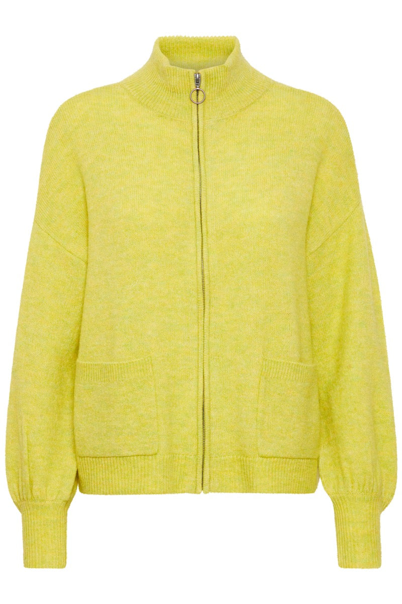 Fransa Elvira Cardigan 2 Gul Plum Melange