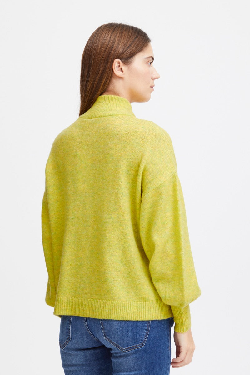 Fransa Elvira Cardigan 2 Gul Plum Melange