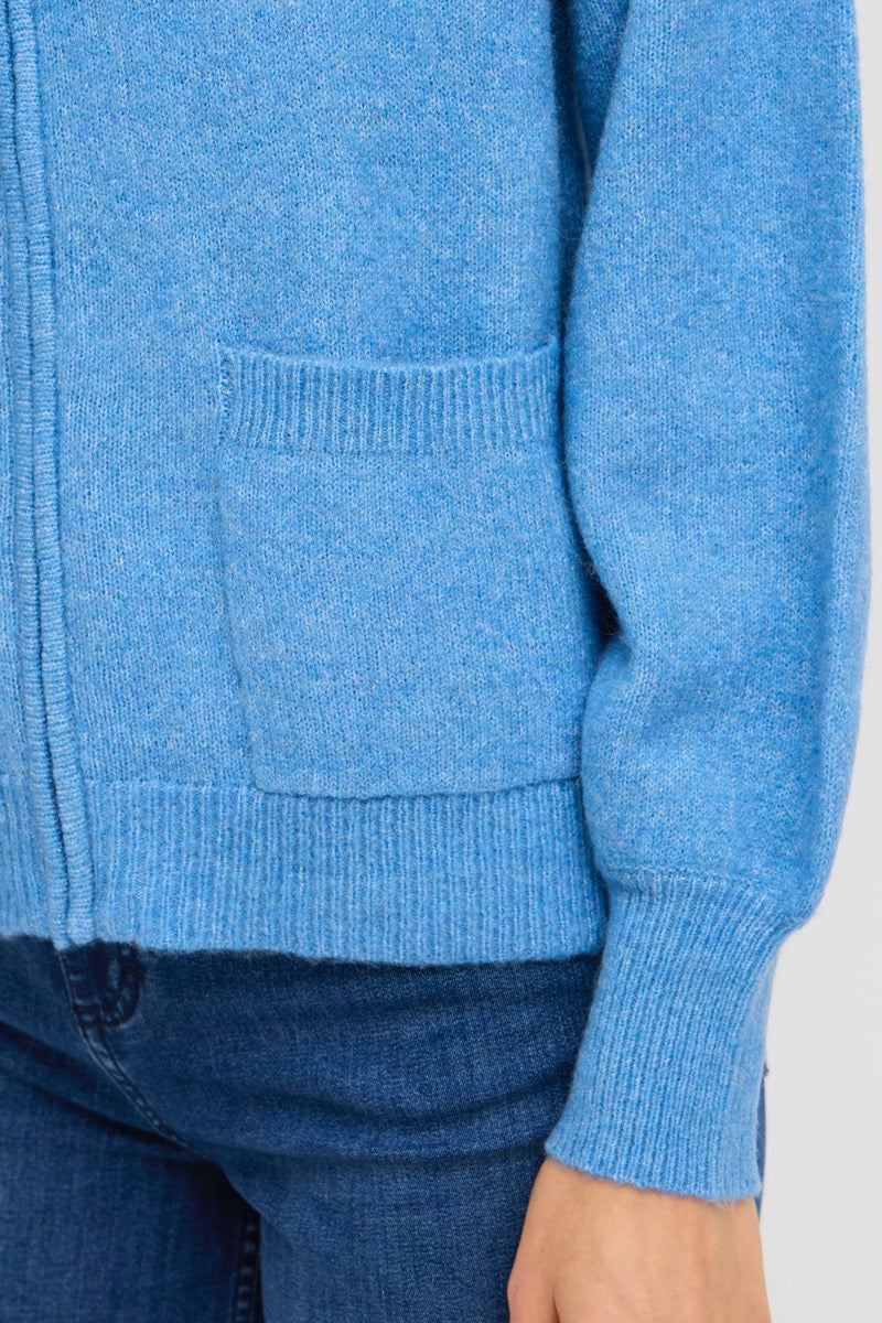 Fransa Elvira Cardigan 2 Azure Blå Melange