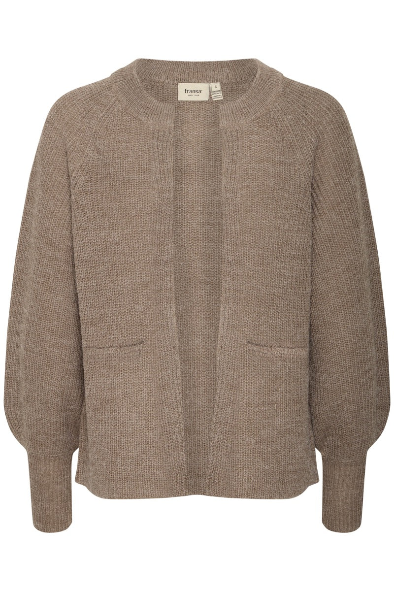 Fransa Eretta Cardigan 4 Walnut Brun