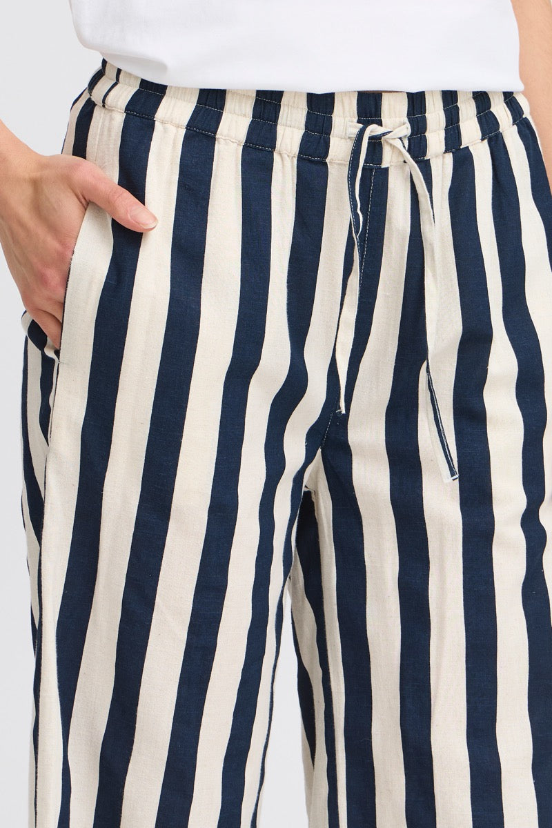 Fransa Maddie Bukser 2 Navy Blå Mix