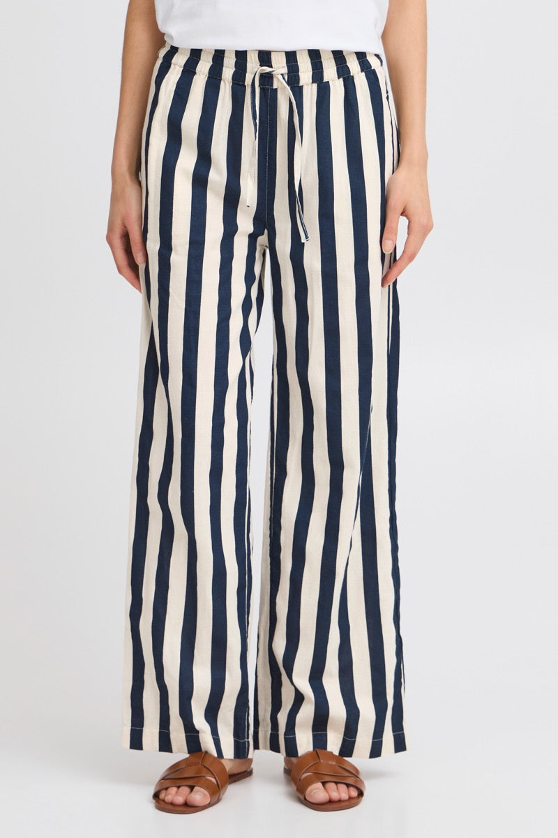 Fransa Maddie Bukser 2 Navy Blå Mix
