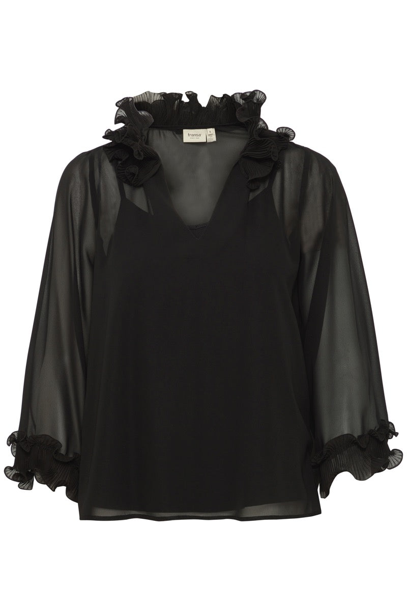 Fransa Lee Bluse 1 Sort