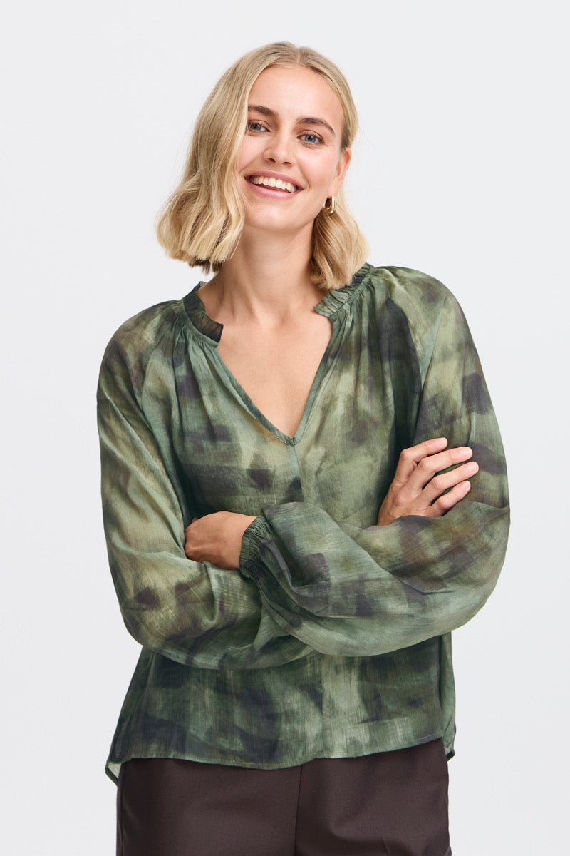 Fransa Illi Bluse 2 Avocado Grøn