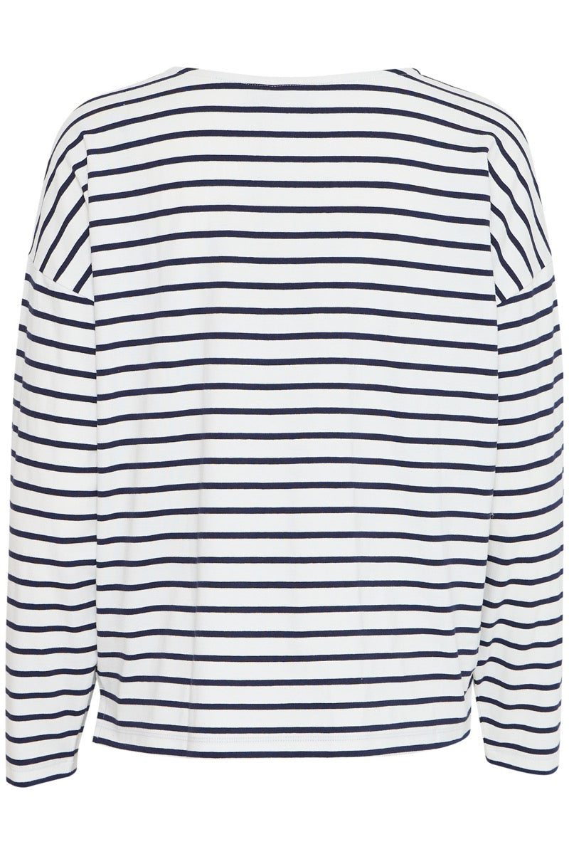 Fransa Siva T-shirt 5 Snow Hvid Mix
