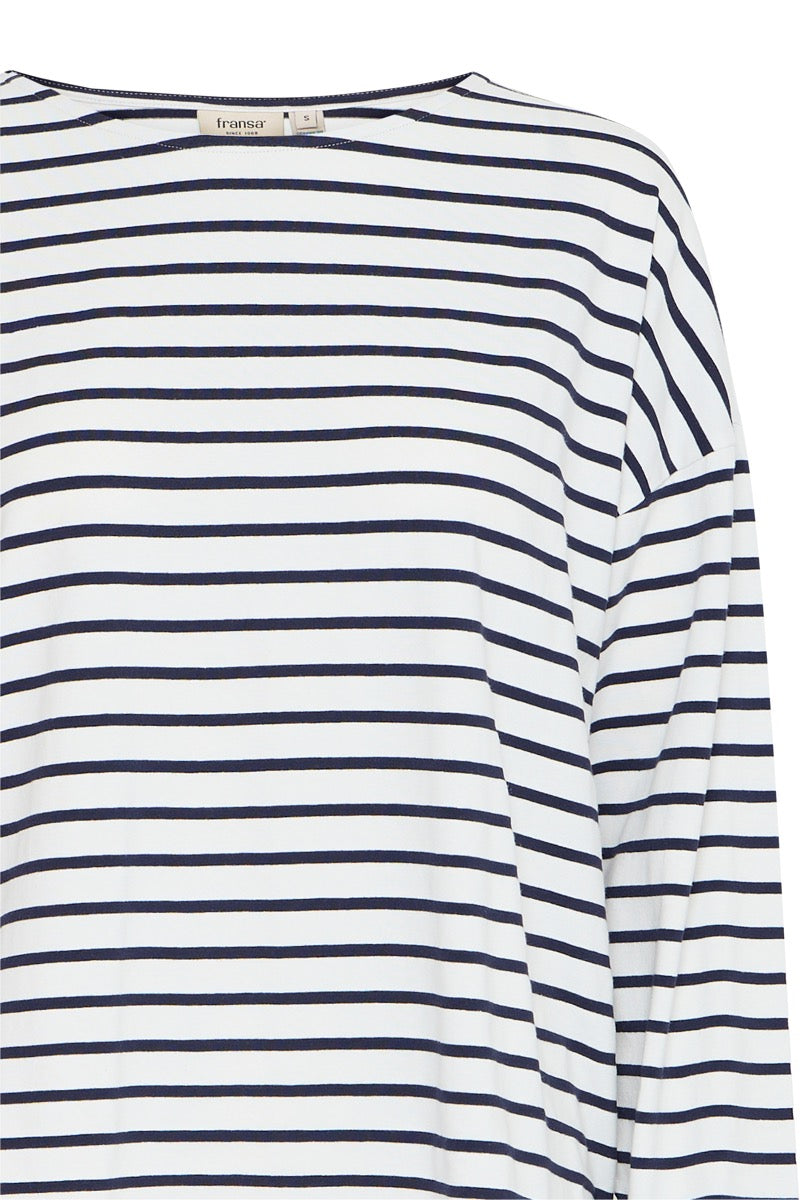 Fransa Siva T-shirt 5 Snow Hvid Mix