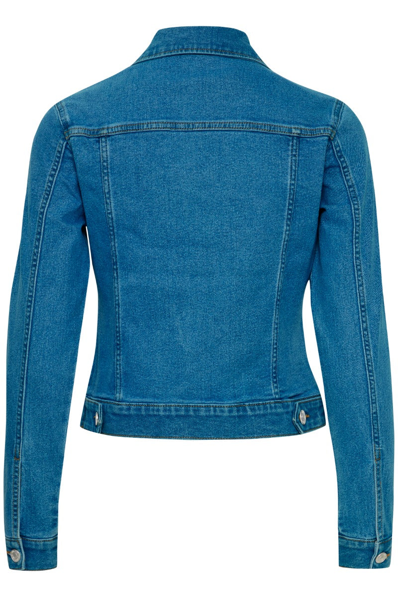 Fransa Denima Jakke 1 Mid Blå Denim