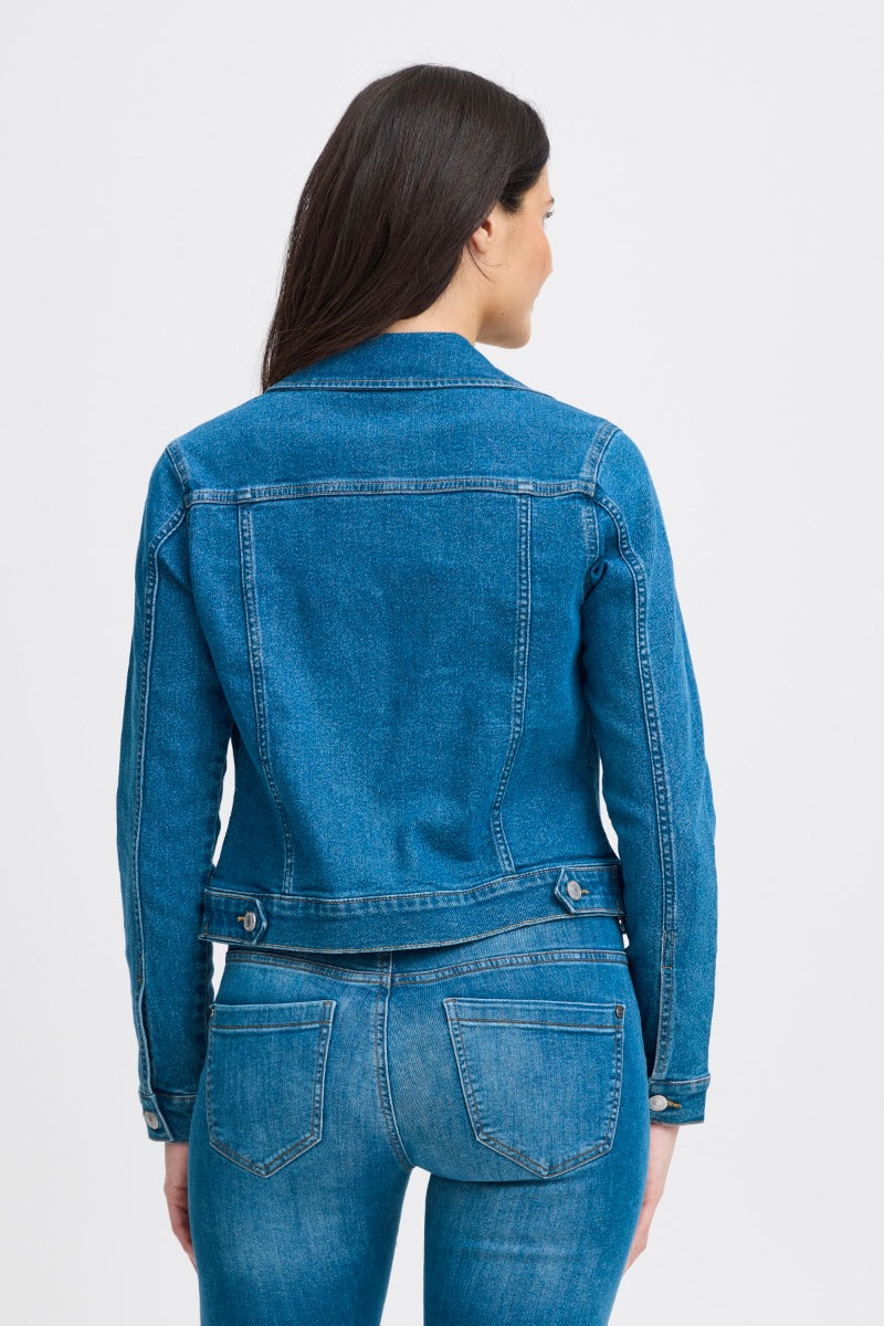 Fransa Denima Jakke 1 Mid Blå Denim