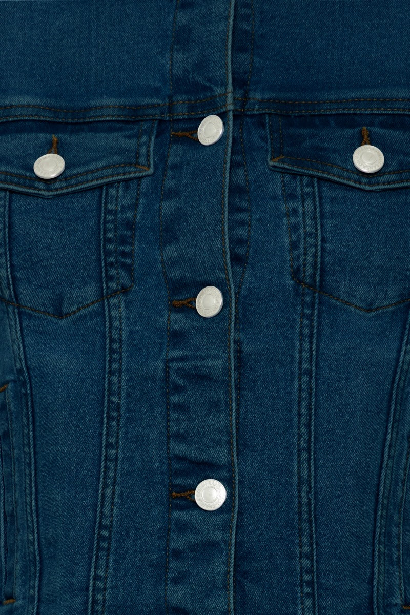 Fransa Denima Jakke 1 Dark Blå Denim