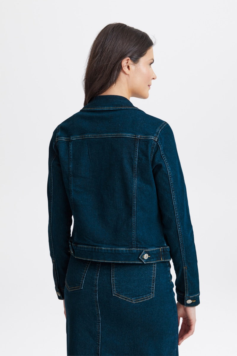 Fransa Denima Jakke 1 Dark Blå Denim