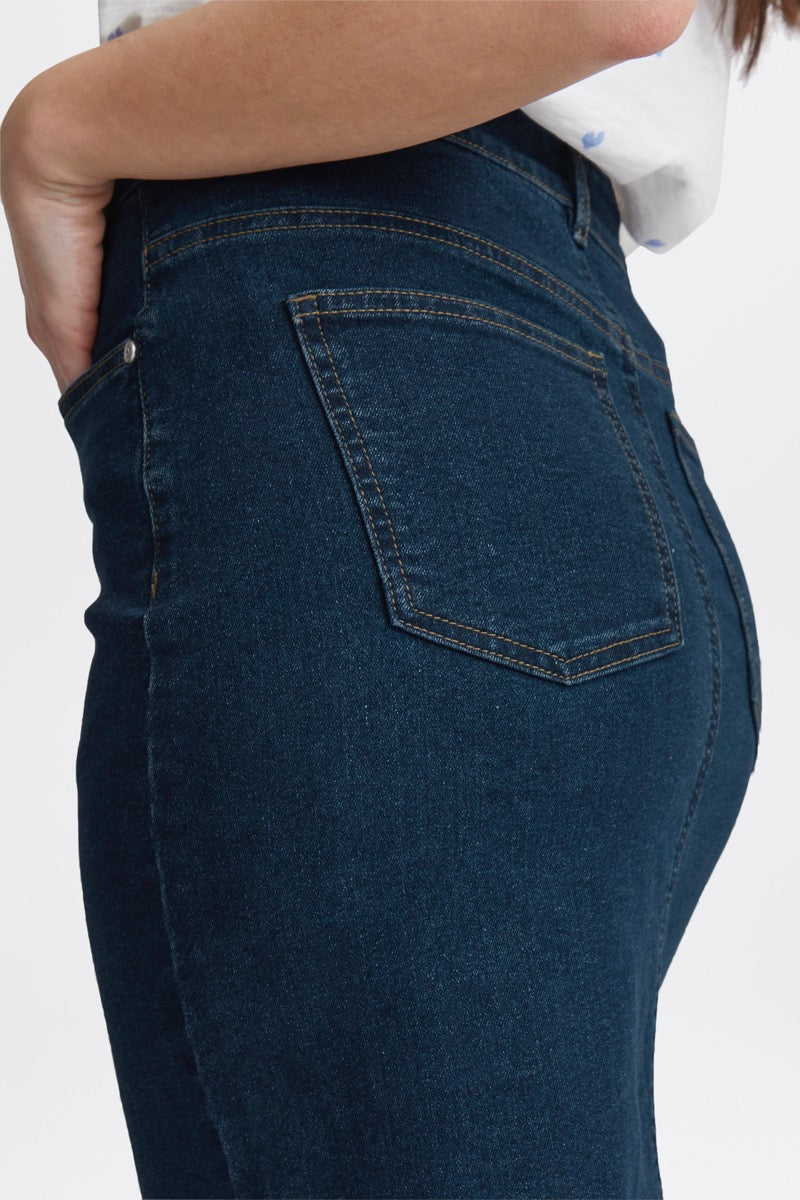 Fransa Denima Nederdel 2 Denim Mørke Blå