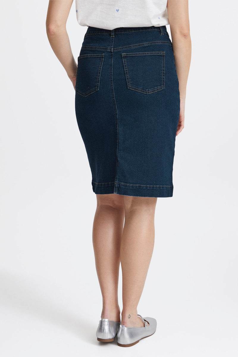 Fransa Denima Nederdel 2 Denim Mørke Blå