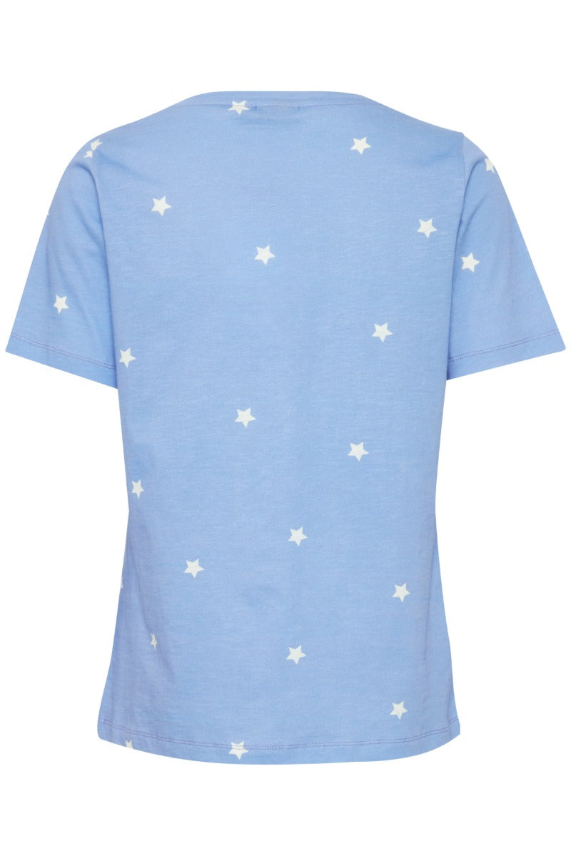 Fransa Hazil T Shirt Hydrangea Blå Stars