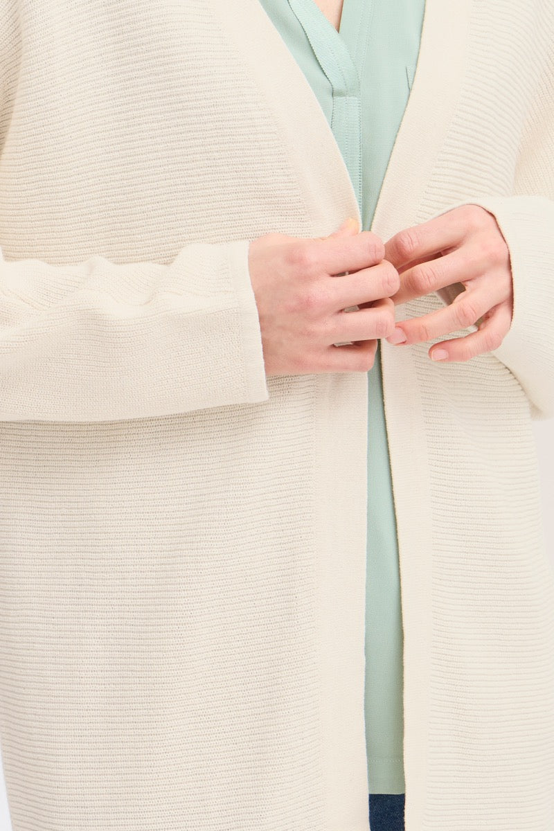 Fransa Sinja Cardigan 1 Whisper Hvid