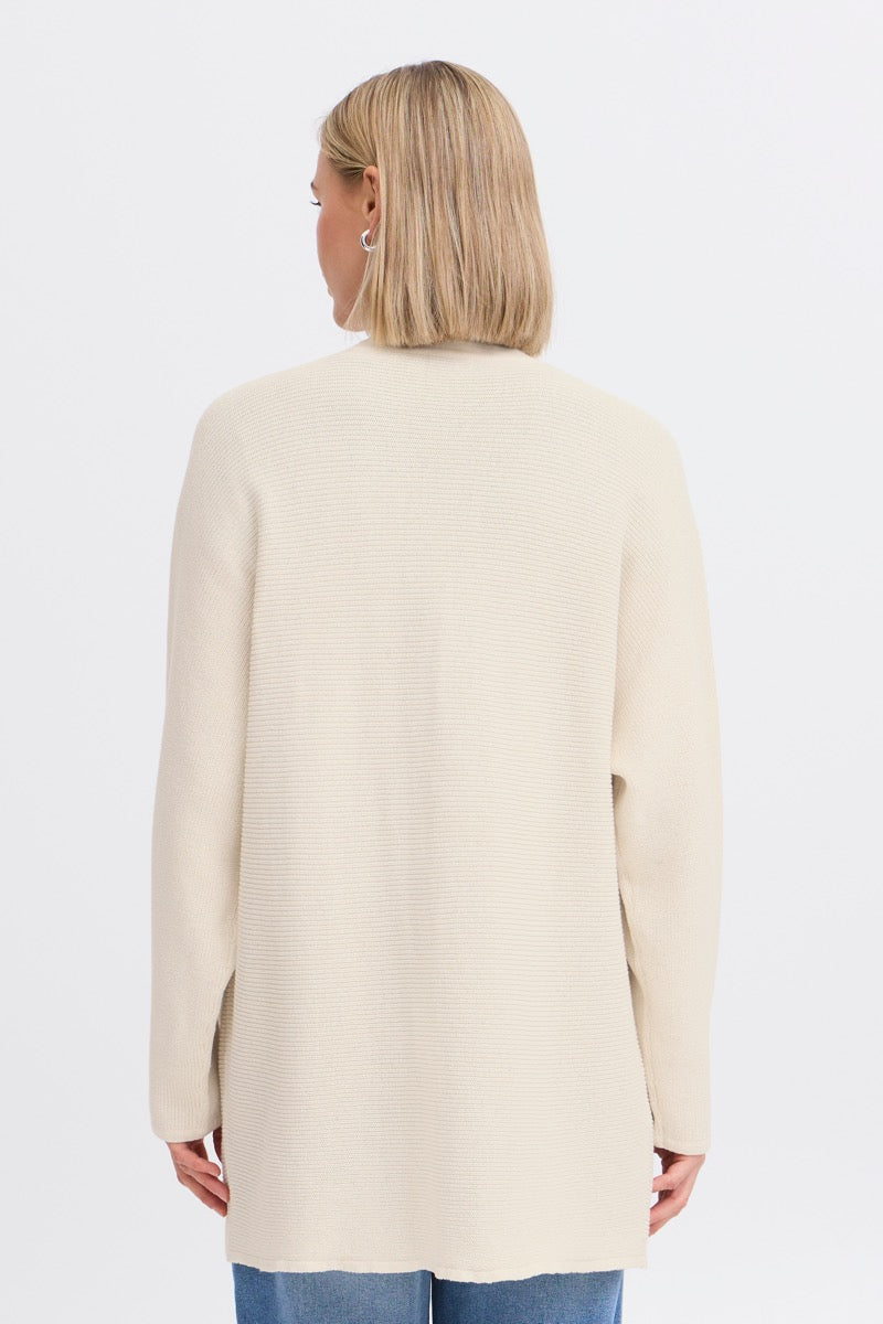 Fransa Sinja Cardigan 1 Whisper Hvid