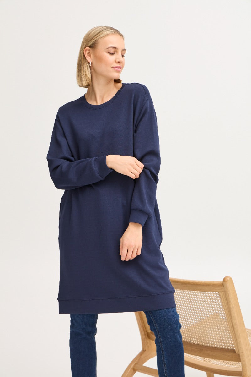 Fransa Aurora Kjole 5 Navy Blazer