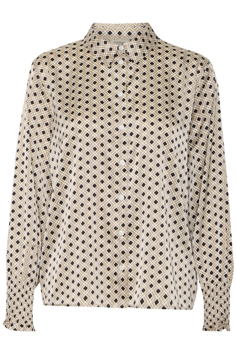 Fransa Daya Skjorte 1 Cornstalk Tern Brun