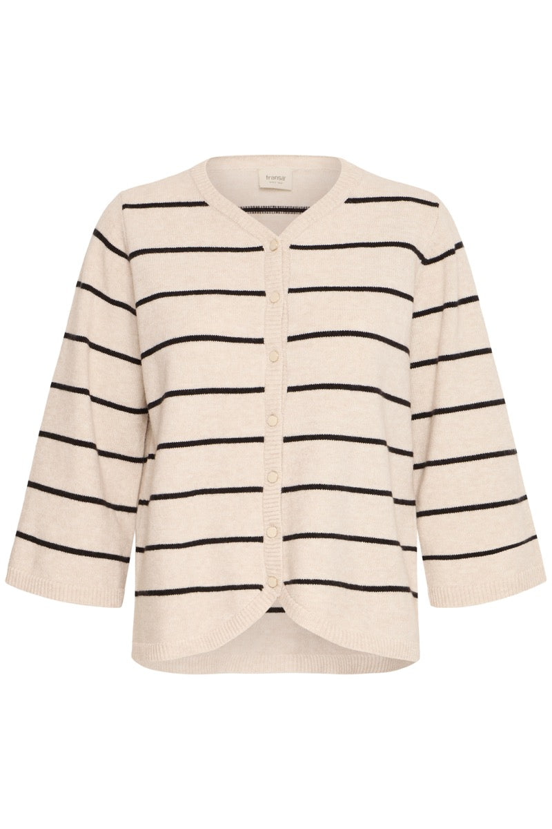 Fransa Bitte Cardigan 2 Limestone Mix Hvid