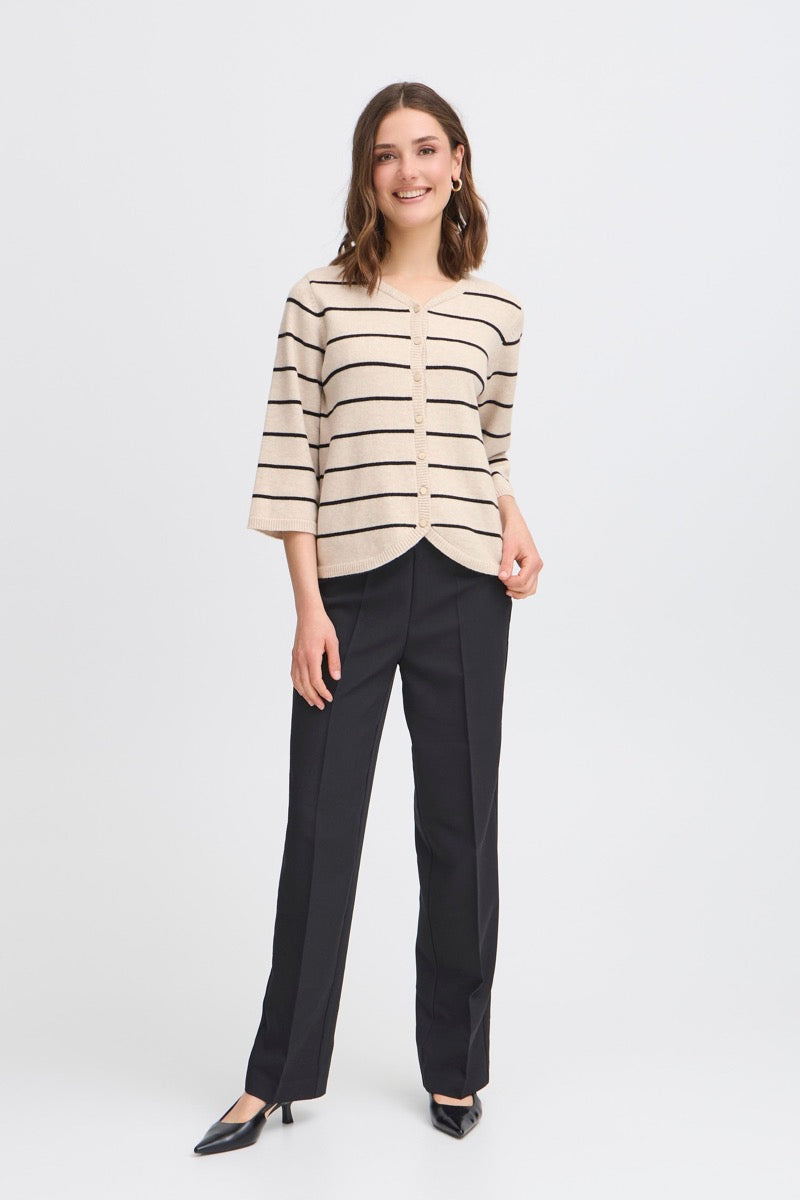 Fransa Bitte Cardigan 2 Limestone Mix Hvid