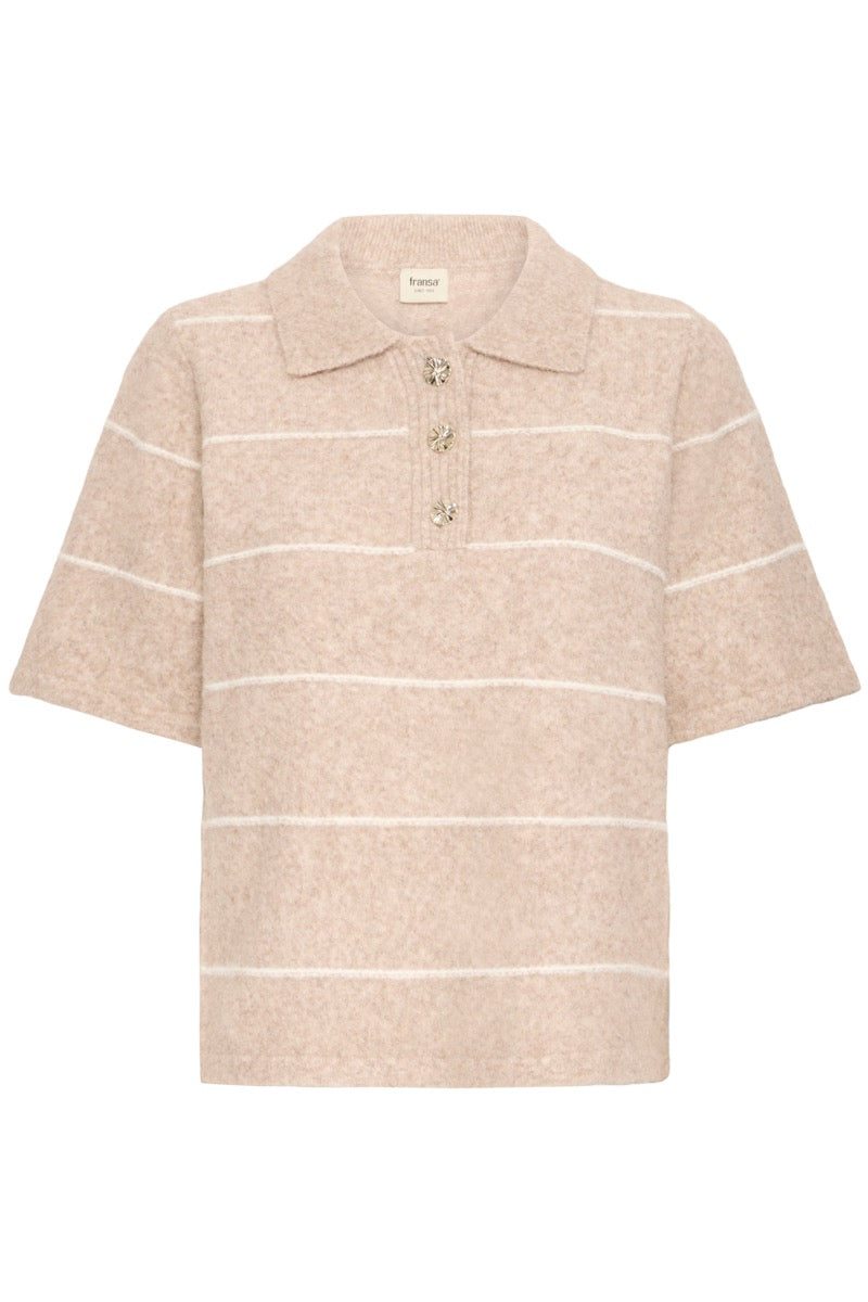 Fransa Kendra Pullover 1 Stribet Feather Grå