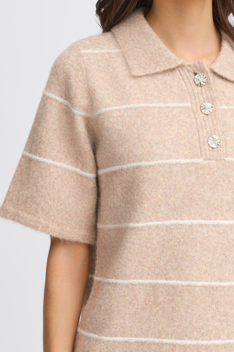 Fransa Kendra Pullover 1 Stribet Feather Grå