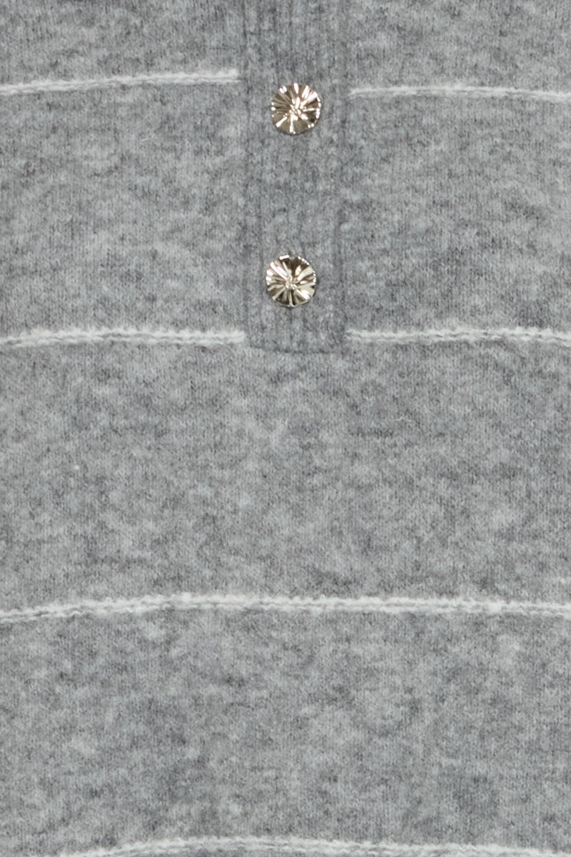 Fransa Kendra Pullover 1 Stribet Asphalt Grå