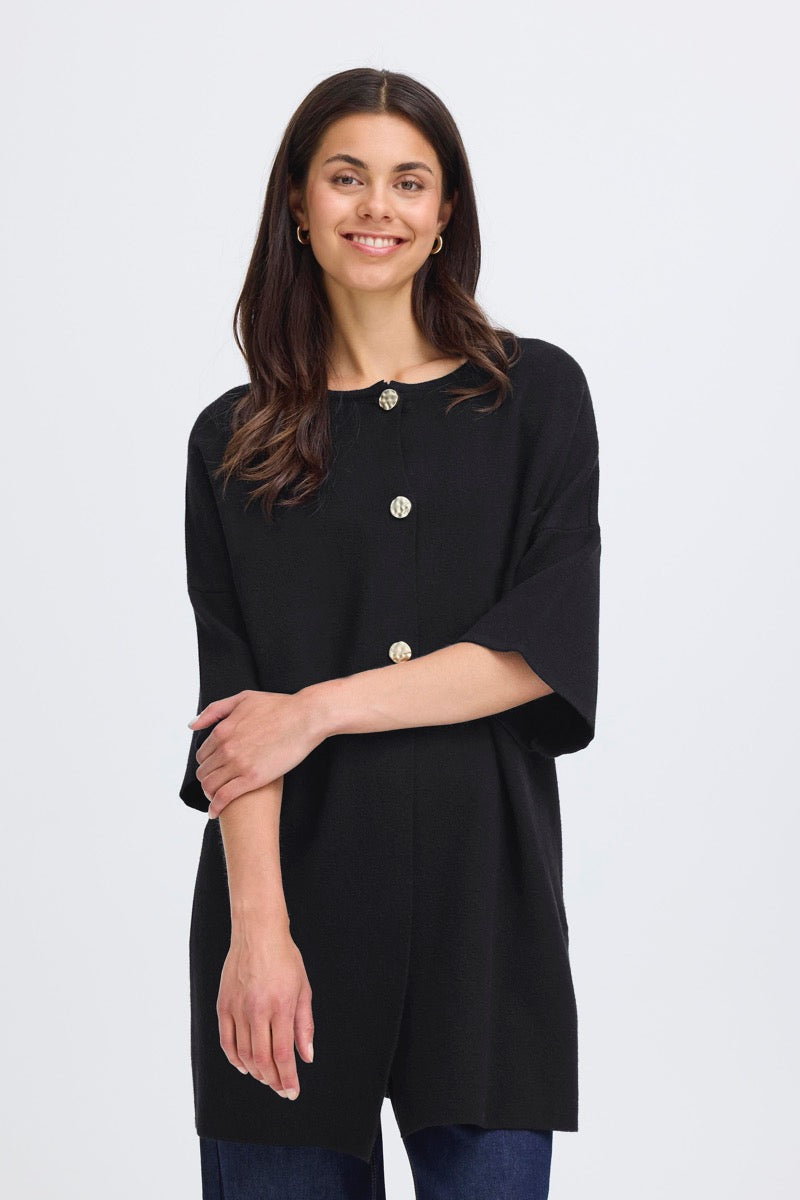 Fransa Sally Cardigan 5 Meteorite Sort