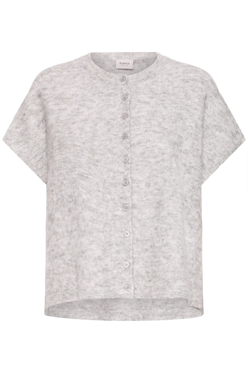 Fransa Sanny Cardigan 5 Light Grå Melange