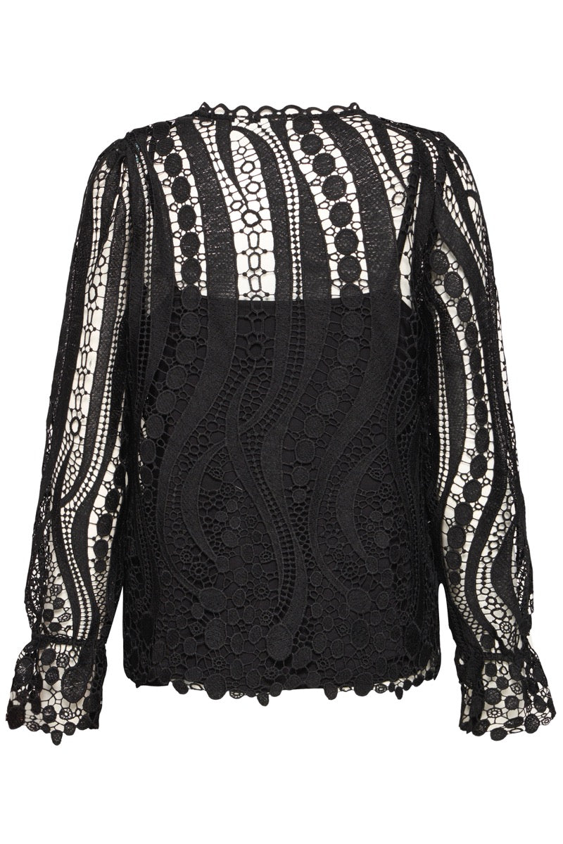 Fransa Belle Bluse 2 Meteorite Sort