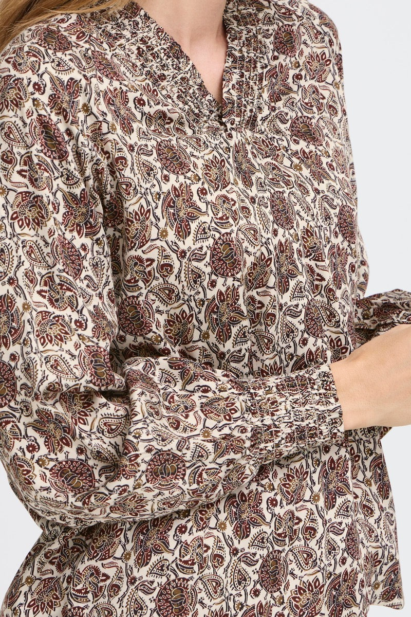 Fransa Gladis Bluse 2 Non Paisley Sort Rød