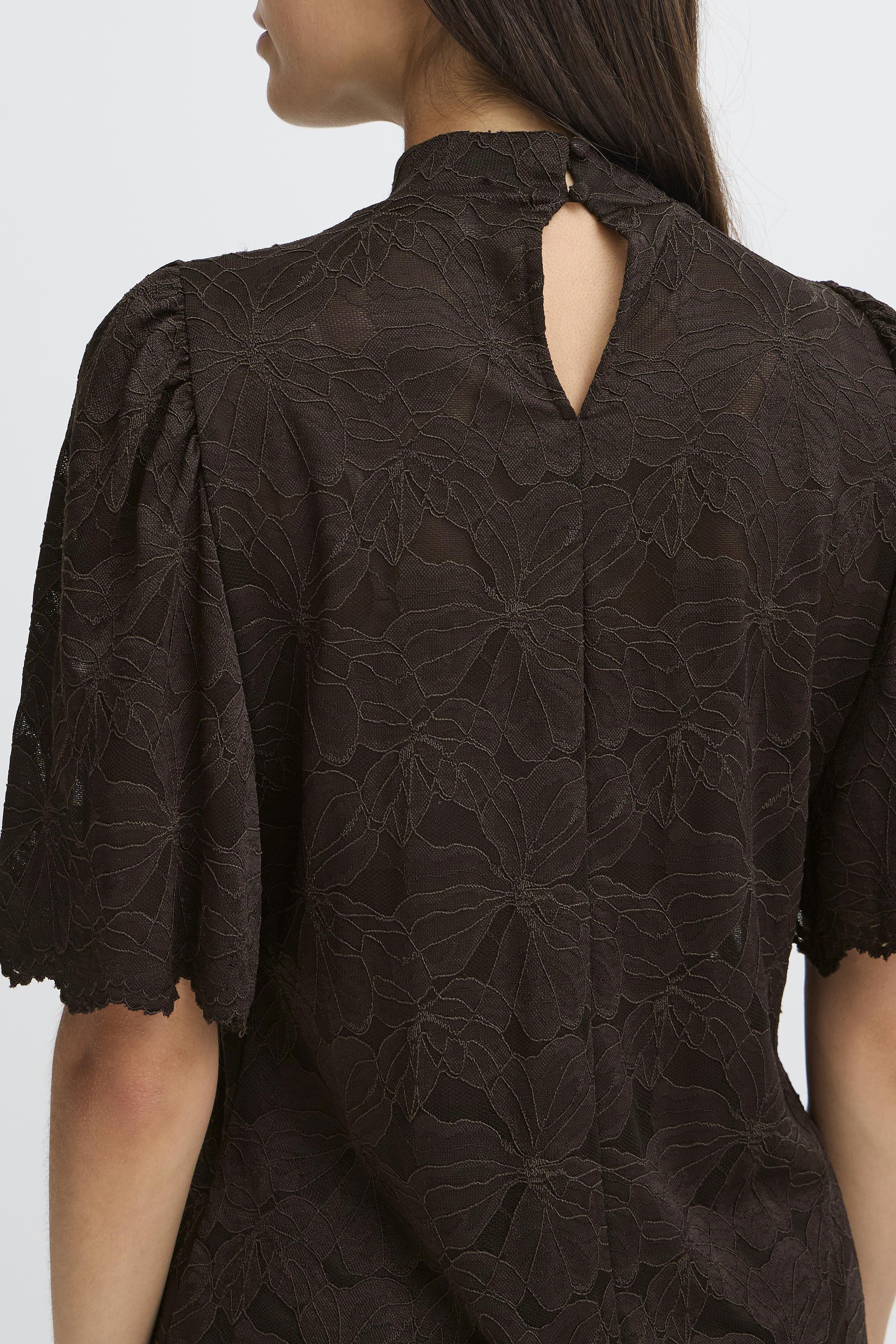 Fransa Mirabella 1 Bluse Chocolate Torte Mørk Brun
