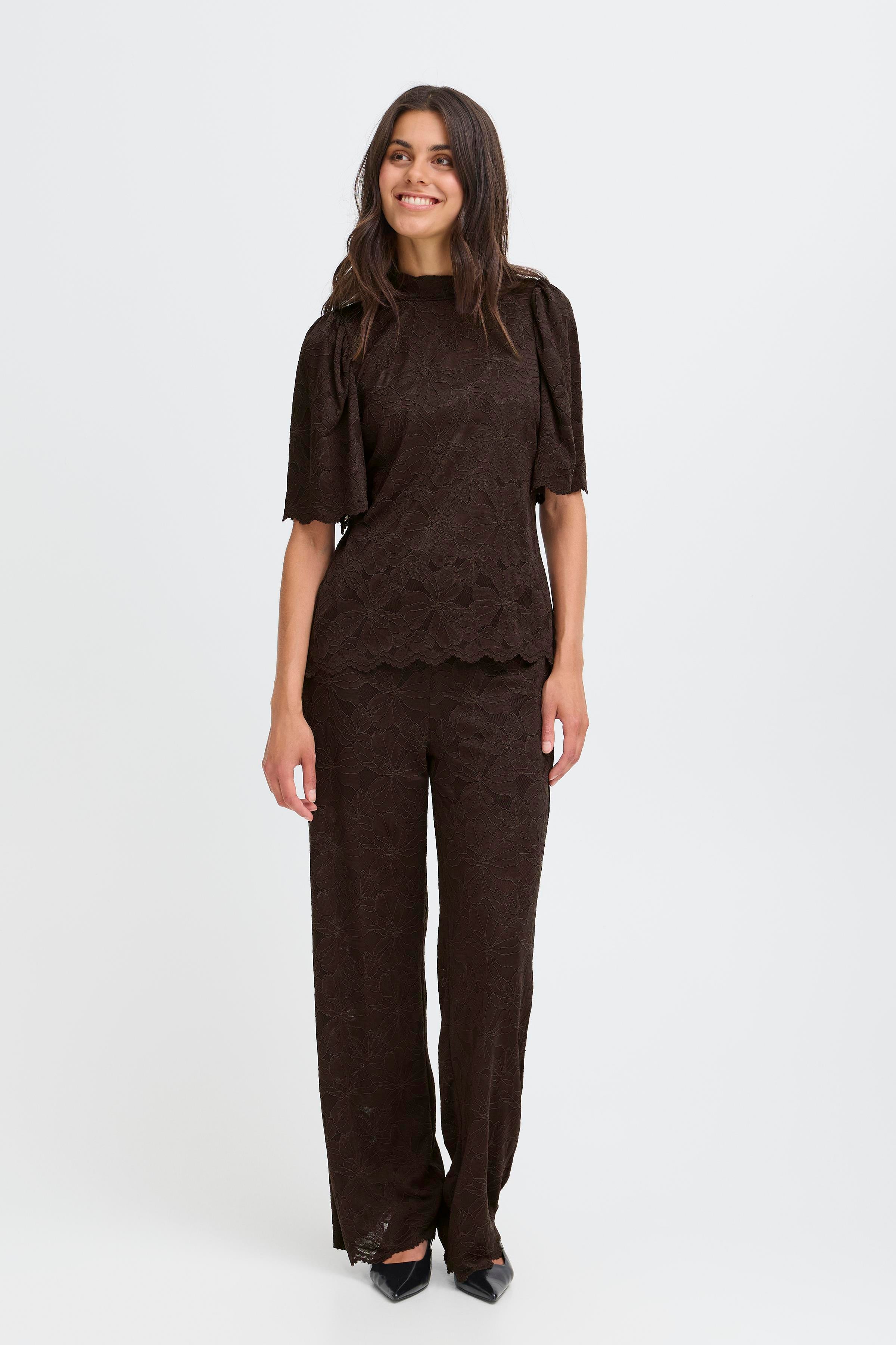 Fransa Mirabella 1 Bluse Chocolate Torte Mørk Brun