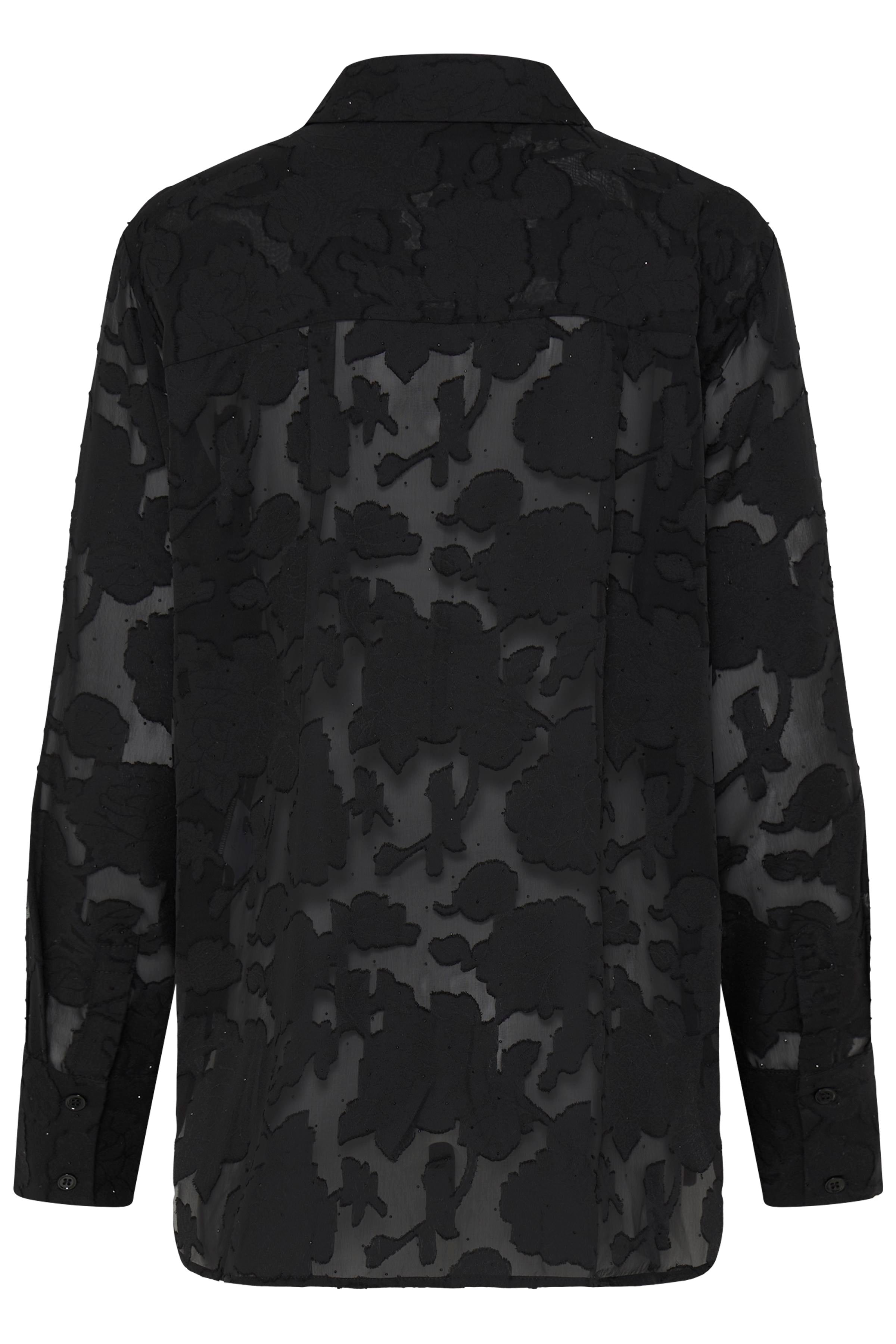 Fransa Rhinestone 1 Skjorte Meteorite Sort