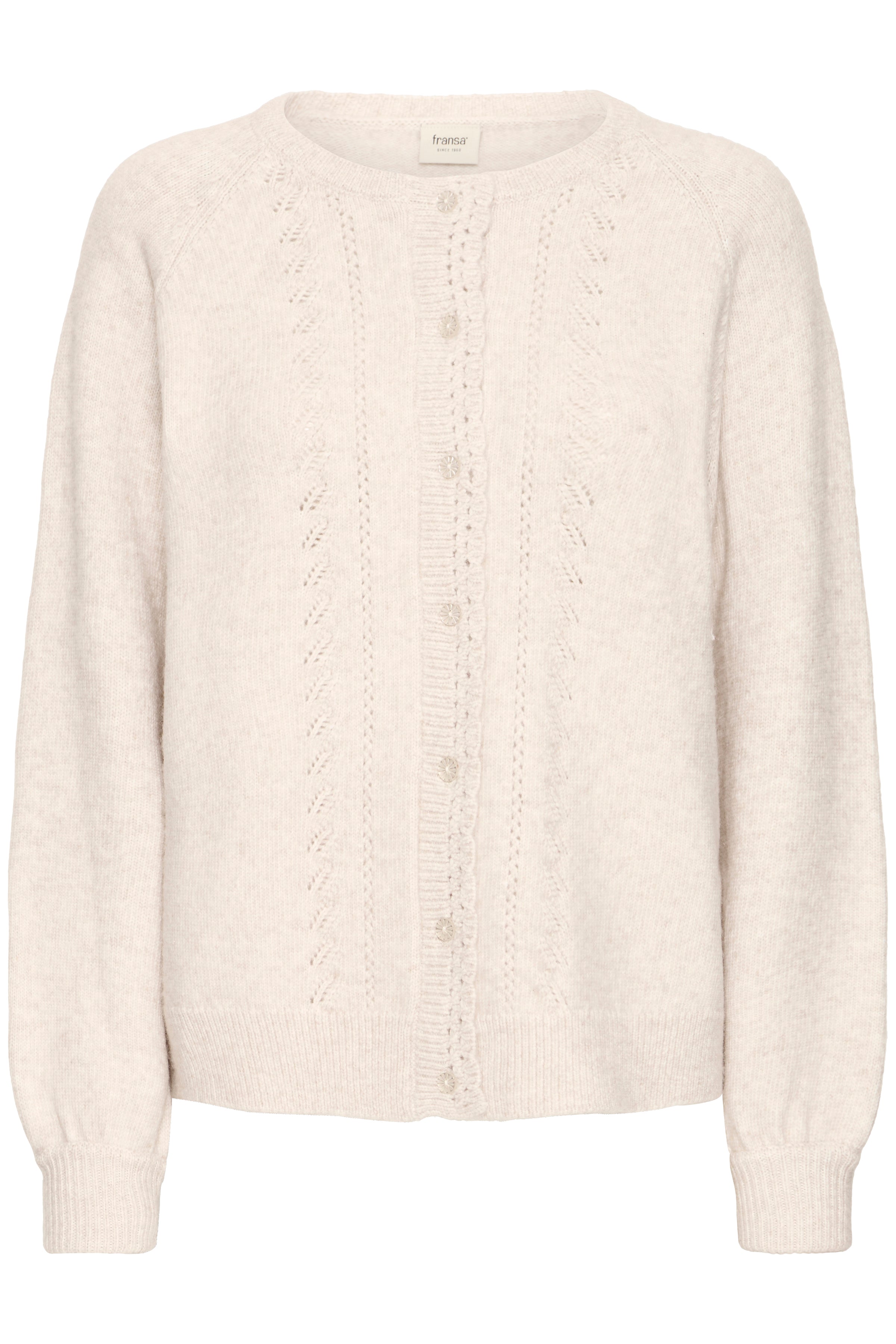 Fransa Elly 2 Cardigan Oatmeal Melange Creme